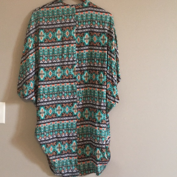 Brand new Turquoise Bohemian Kimono - Picture 3 of 3